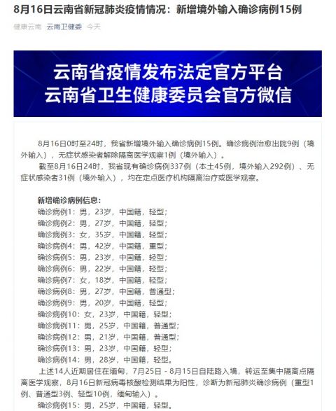 31省新增境外15例.31省新增16例境外-第3张图片
